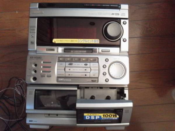aiwa XR-H5MD スピーカーセット 新品未開封　外箱美品 aiwa 3CD/MD/2カセットコンポXR-H5MD ジャンク◇アイワ(一般)｜売買