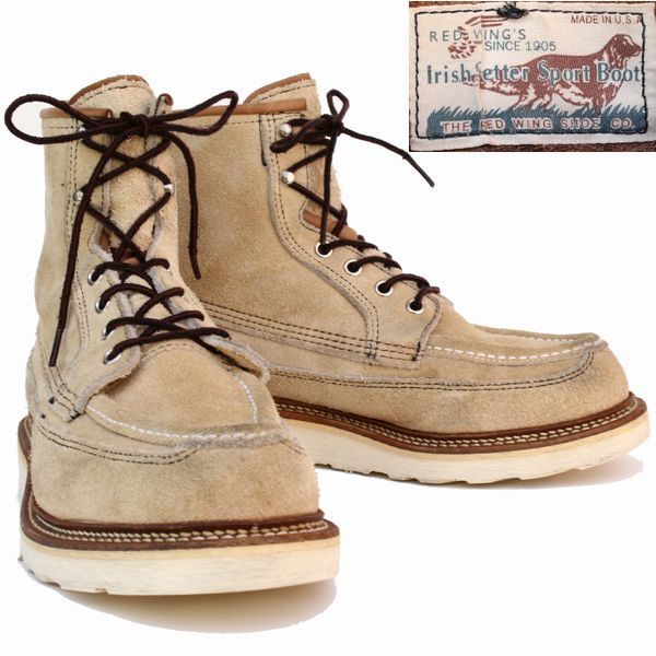 [yk]希少REDWINGレッドウィング1954セッター50周年スエード 7.5E