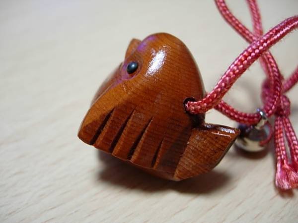 ふくら雀の根付け☆スズメ 木彫り 木工芸 飛騨高山(根付)｜売買された