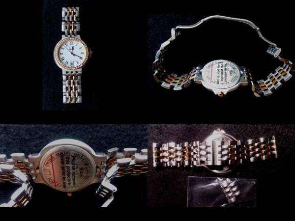 ★☆dunhillダンヒルエリートK18/SSダイヤベゼルボーイズ超美品