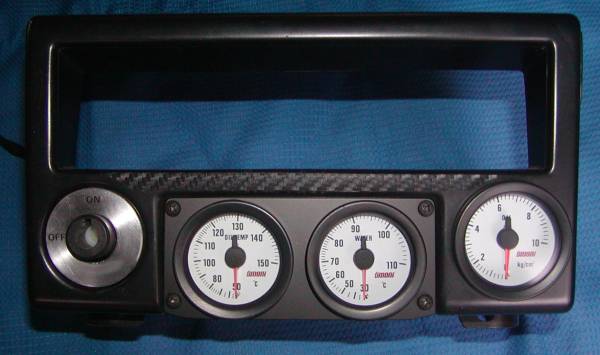 ☆52φ 2連 アルミパネル AE86専用_追加メーターパネル 大森(追加