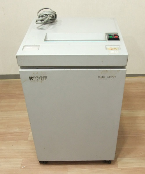 AF30）RICOH リコー 業務用 シュレッダー RICUT 2402 FL(シュレッダー