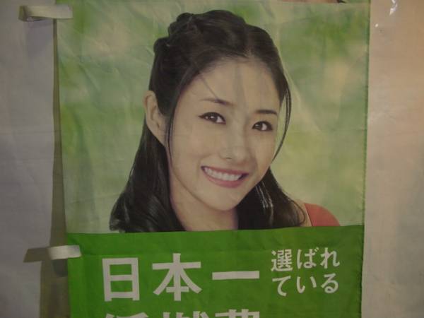 限定　石原さとみ　のぼり　第一三共 石原さとみ 長瀬智也 ブリヂストン エコピア のぼり旗(石原さとみ
