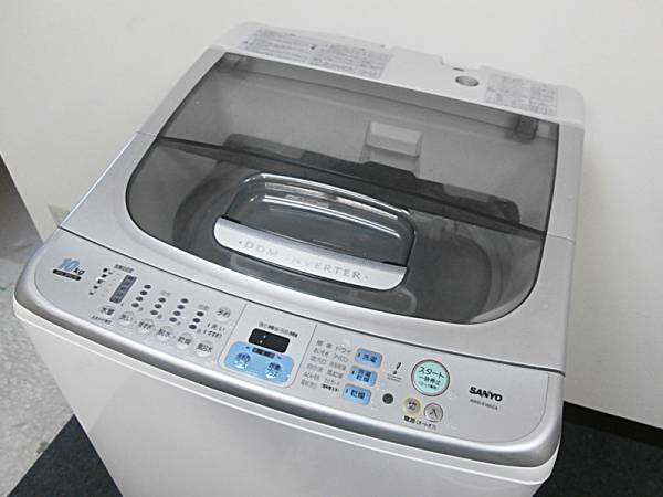 実働品 激安売切り SANYO 全自動洗濯機 10kg AWD-E105ZA 06年製(5kg 