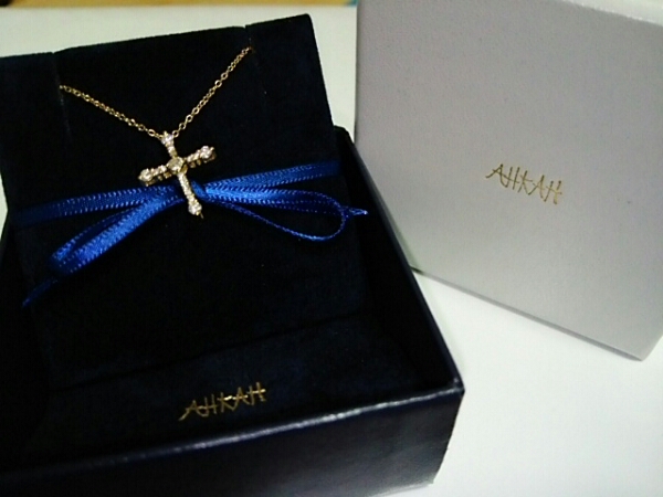 素敵な☆アーカー☆VC☆クロスネックレス☆ダイヤ☆K18☆192，240