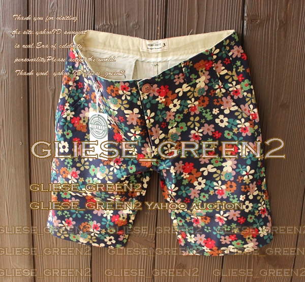 Mb メンズ ガーベラ花柄ハーフパンツ 紺w85 キムタクl Lサイズ 売買されたオークション情報 Yahooの商品情報をアーカイブ公開 オークファン Aucfan Com