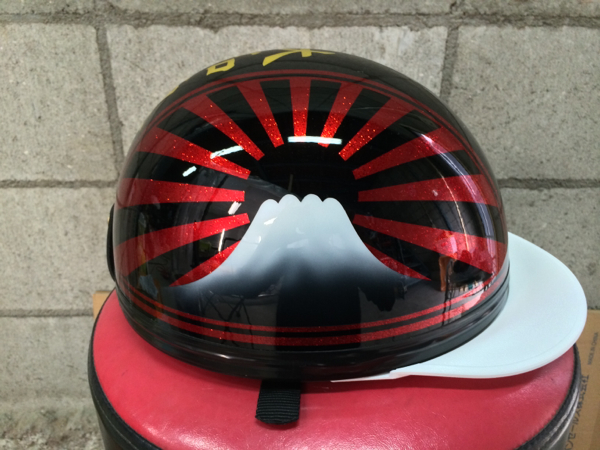 新品 三つボタン 日章 コルク半 大和魂 赤黒 CBX CBR GS GP FX