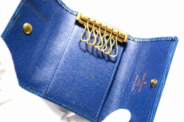 LV ヴィトン エピ 6連キーケース M63815 トレドブルー 青 激安(服飾