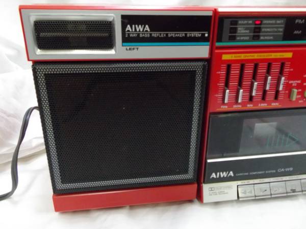 アイワ AIWA ダブルカセット ラジカセ 昭和レトロ(ラジカセ)｜売買され