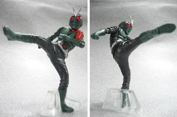HG旧1号.桜島ライダー.旧2号&ショッカーライダーリペイント HG 仮面ライダー 旧1号 リペイント 完成品 桜島 1号(仮面ライダー1号