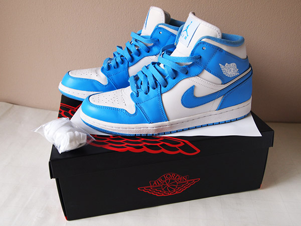 NIKE AIR JORDAN 1 MID UNC エアジョーダン1 ノースカロライナ(26.5cm 