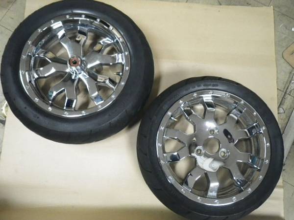 cj43 社外ホイール スカイウェイブ レジェンド？ スカイウェイブCJ43 メッキホイールF・R(セット)｜売買
