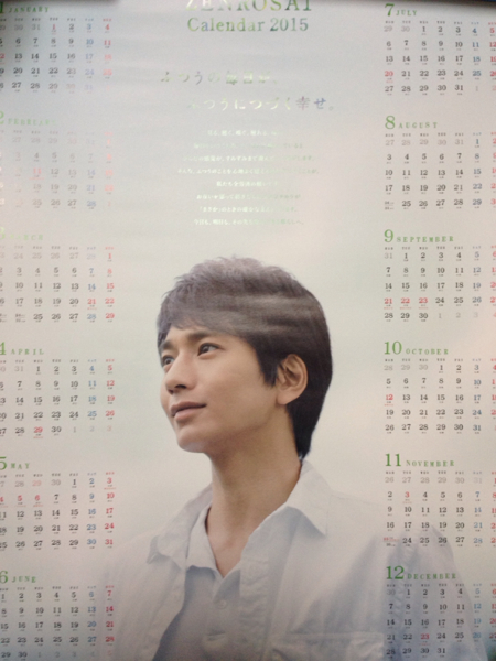 向井理 全労済 ポスターカレンダー 15 芸能人 タレント 売買されたオークション情報 Yahooの商品情報をアーカイブ公開 オークファン Aucfan Com