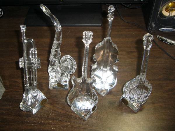Cristal D`Arque クリスタル・ダルク フランス製 楽器置物(クリスタル