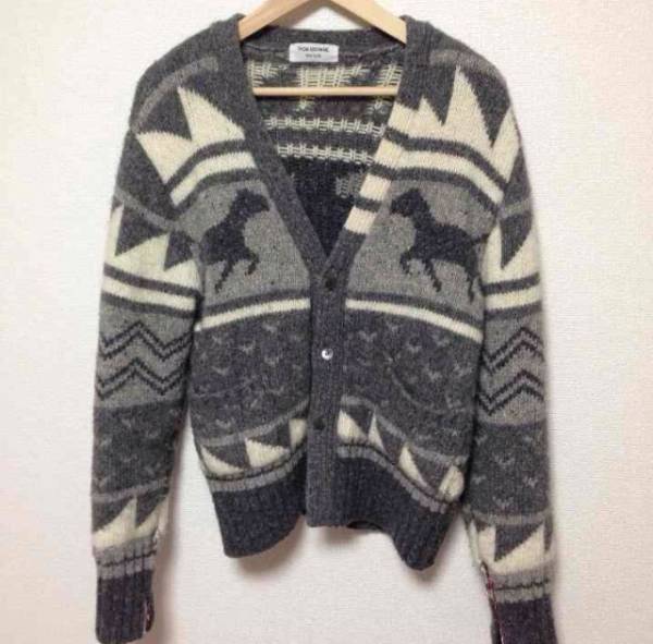 トムブラウン カウチンニット トリコロール （激レア☆G-dragon着用  