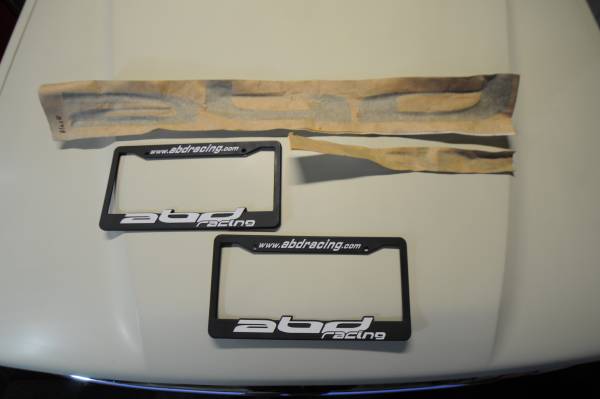 US ナンバー　フレーム　abd RACING usdm VW ※オマケ