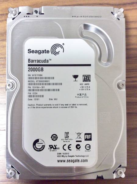 Seagate Barracuda ST2000DM001 2TB7200rpm 64MB SATA 6.0Gbps