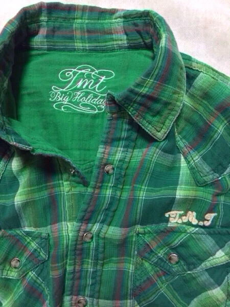 TMTダブルガーゼウェスタンシャツＳサイズ着用1回の極美品春夏