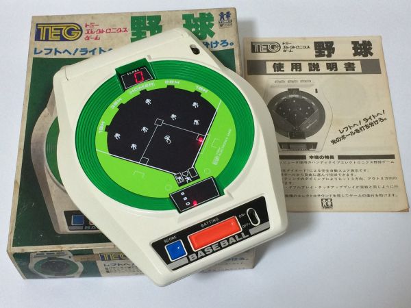 TOMY トミー TEG 野球 LSIゲーム 当時物 箱 説明書付 動作品(電気
