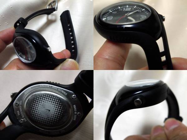 NIKE ナイキ ブラック アナログ クォーツ 時計 電池交換済(ナイキ
