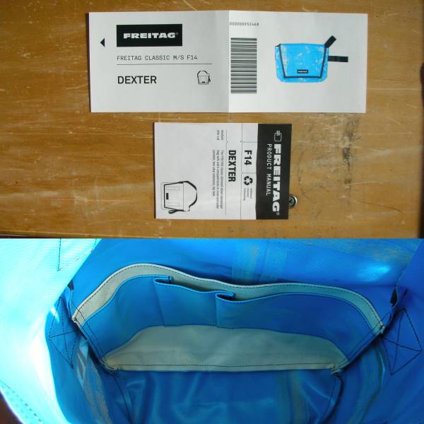 FREITAG F14 DEXTER ショルダーバッグ 水色、青□デクスター FREITAG