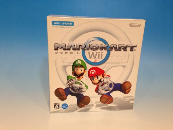 即決 WII マリオカートハンドル同梱版＋ハンドル１個で計２個