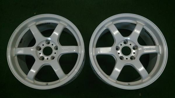 プロドライブ 17インチ 8.5J +51 114.3 5H　ホワイト2本　TE37？