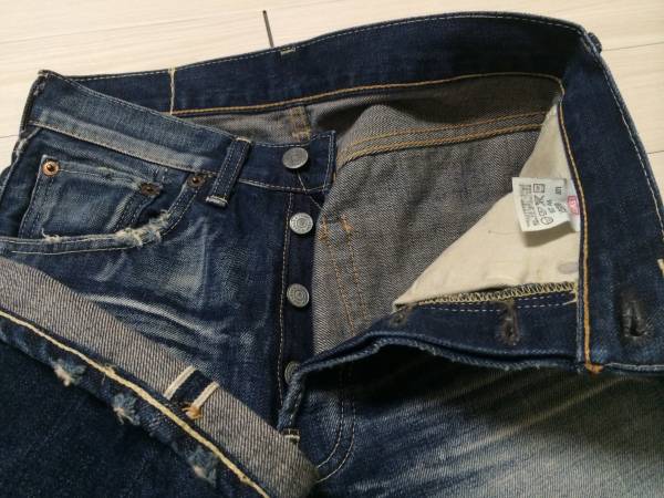 美品 LVC LEVI'S 66501-0184 ミッドロックユーズド デニム 復刻