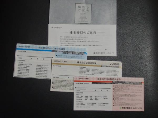 送込！東急不動産株主優待券28枚セット　H27/8/31迄