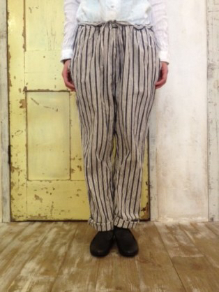 nest Robeネストローブ2014s/s C/Liストライプイージーパンツ