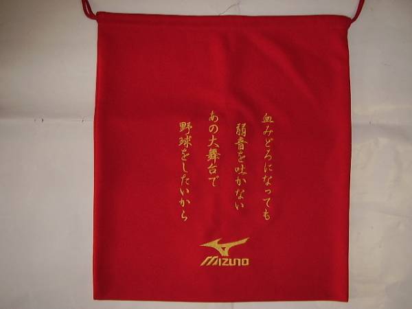 ★ミズノ・刺繍入りグラブ袋/ＲＧ_1