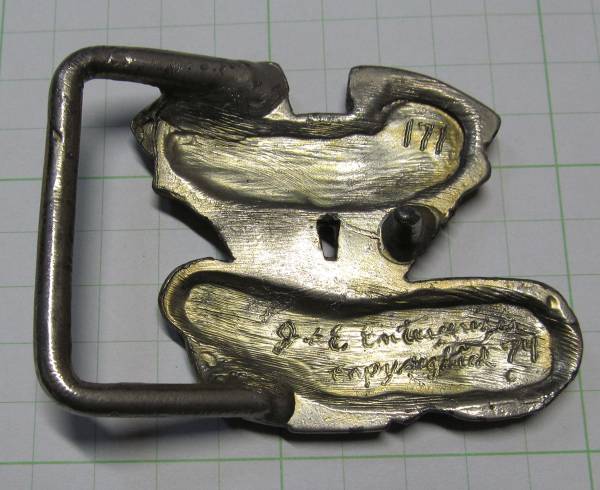 70’s ハーレー アイアン スポーツ ビンテージ バックル ハーレーダビッドソン 1970年 ビンテージ NO.1 ベルトバックル