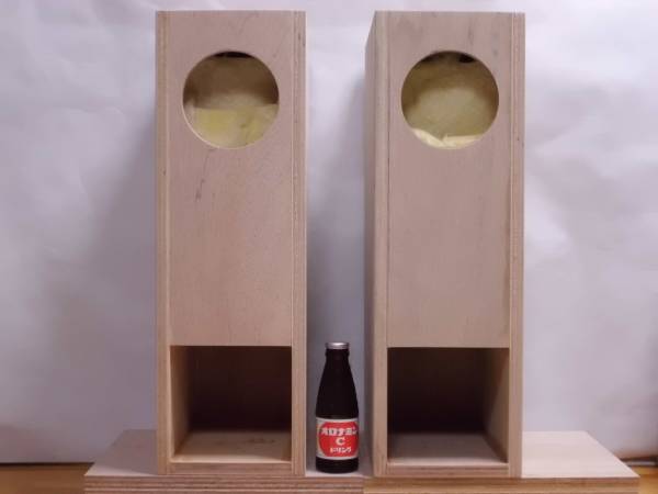 訳有り品：バックロードホン15mm合板使用：104mm開孔有り完成品