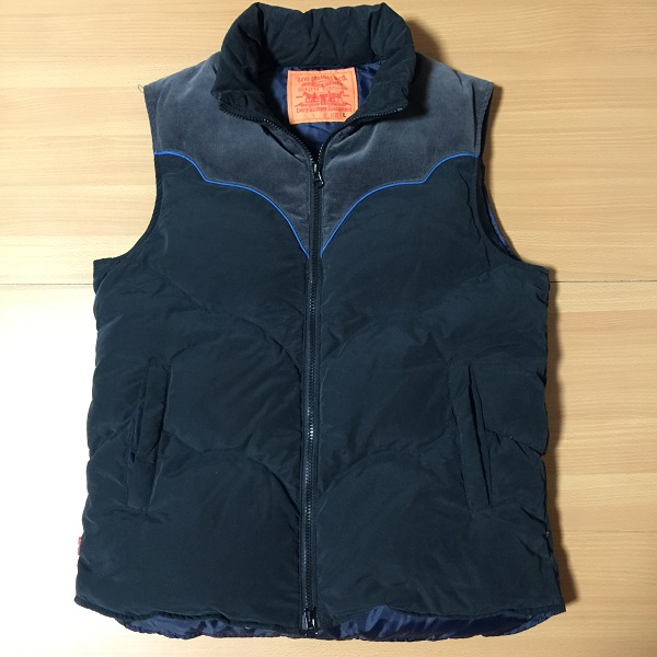 リーバイスLevi's ダウンベスト 72863-0001 ブラック/チャコール