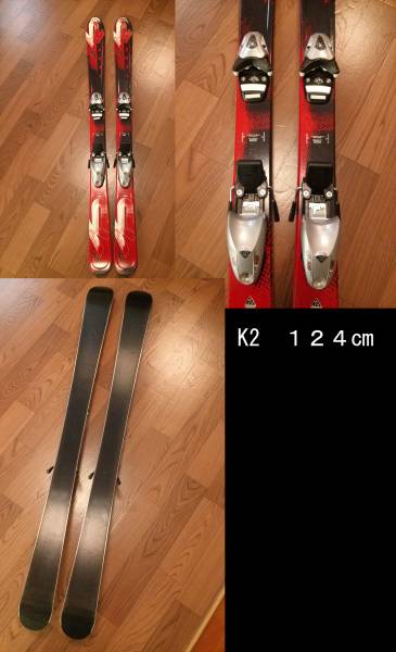 K2 124cm ジュニアスキー板
