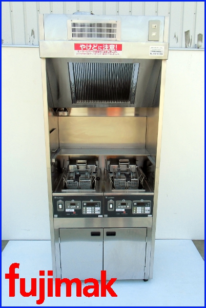 美品フジマック業務用電気フライヤー2槽式 FEFK83AL 10L×2 3相200V 