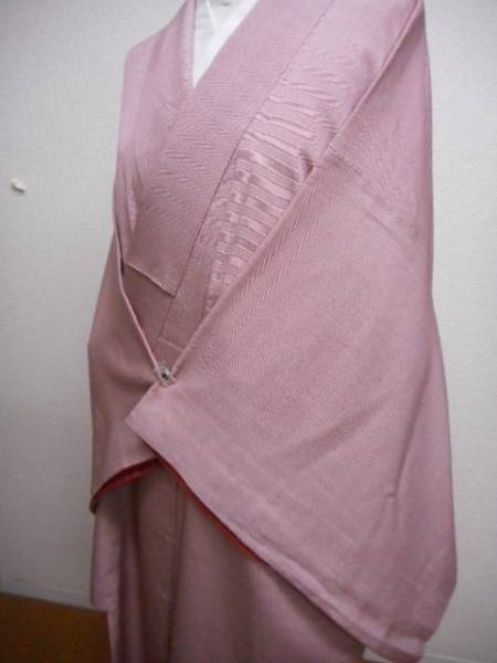 ㉖Ⅰ美品・よろけ縞の江戸小紋・裄６８ｃｍ