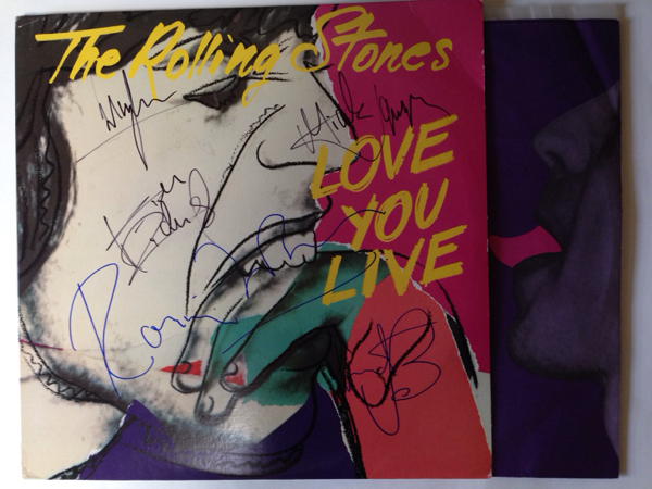 ザ•ローリング•ストーンズ　THE ROLLING STONES サインレコード Rolling Stonesローリング・ストーンズ直筆サイン入レコードUS盤