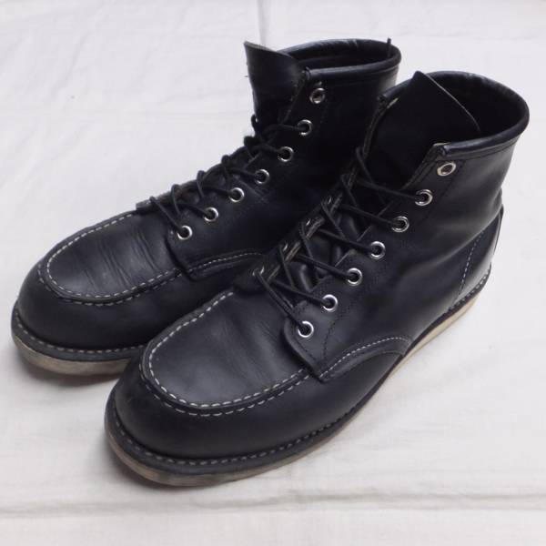 即決★RED WING レッドウィング 6INCH MOC TOE 9075 黒 26.5cm