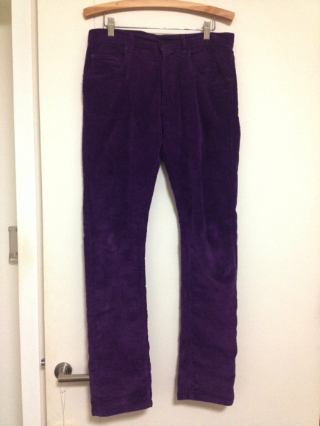 ボッテガ・ヴェネタ メンズ コーデュロイパンツ 44 パープル