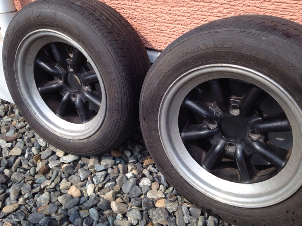 AE86用7j14インチワタナベ8スポークタイヤホイール2本セット
