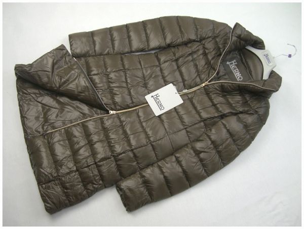 新作12.7万！新品◆HERNO ヘルノ ダウン コート 42 レディース