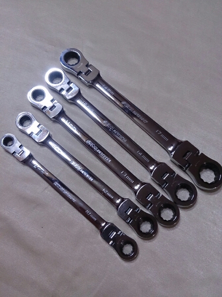 【中古】SK11 ダブルフレックスレンチ MFR－0810～11417 5本組