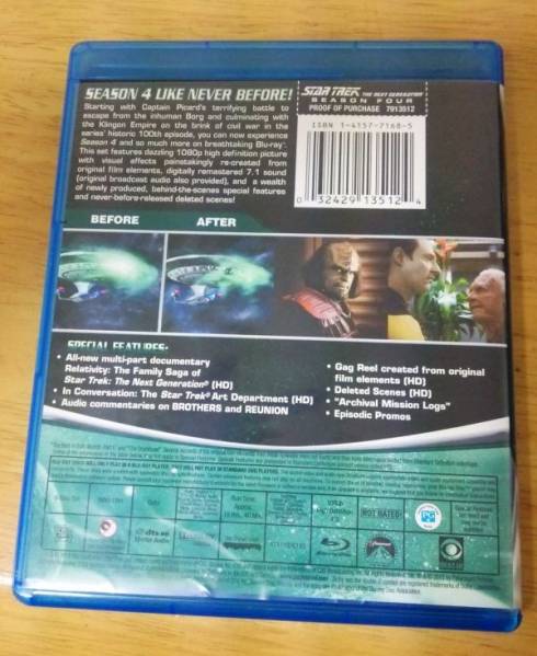 【送料無料・開封品】新スタートレック　シーズン4 Blue-ray