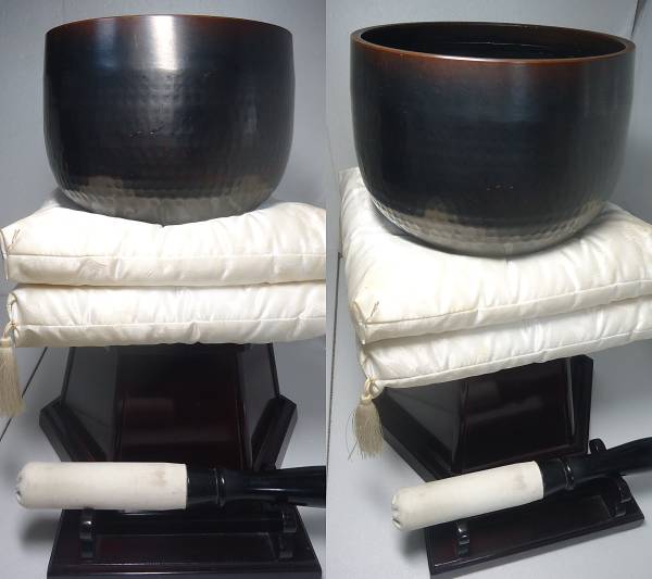 仏具 寺院 おりんセット 7.5寸 22.4cm 1.5kg人気の特製金剛 即決