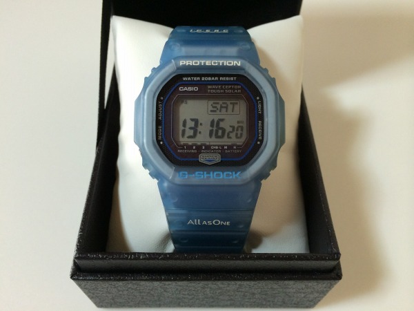 G-SHOCK 2005イルクジ GW-5600KJ-2JR 青スケルトン 電波ソーラー 