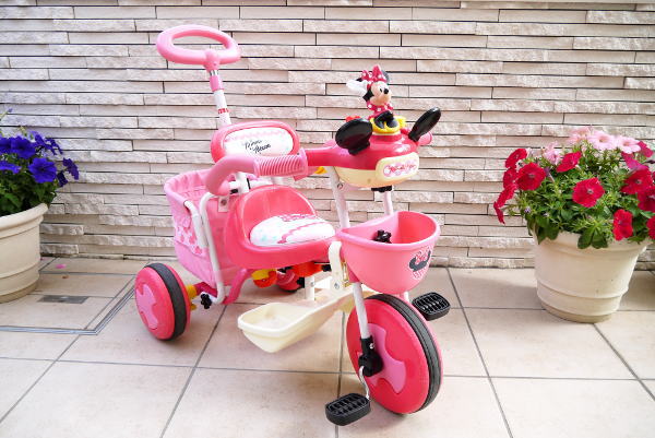 おしゃべりカーゴ三輪車 ミニー お渡し完了 おしゃべりカーゴトライク
