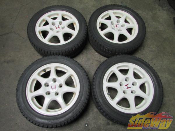 W_シビック タイプR(EK9)純正アルミ4本スタッドレス付【F89H】