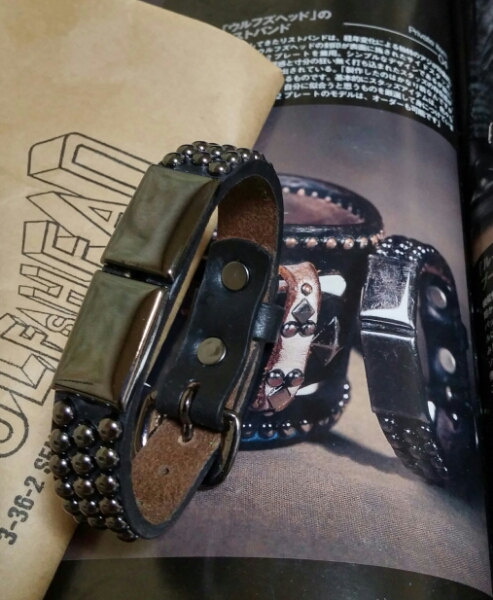 稀少ウルフズヘッド黒ブレス幹田着GMシャンシティ革HTC中古美品