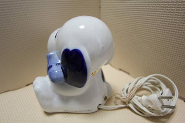 スヌーピー 電気ランプ 陶器製 ピーナッツ 日光陶器(スヌーピー
